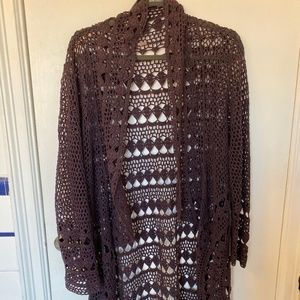 Free People Woven Duster Sweater